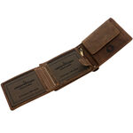 Motocross brown leather wallet 4