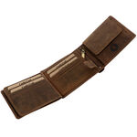 Motocross brown leather wallet 5