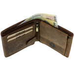 Motocross brown leather wallet 7