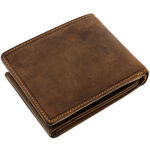 Motocross brown leather wallet 8