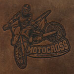 Motocross brown leather wallet 9