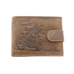 Brown Leather Wallet – Born to be Wild Motorcycle Design