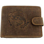 Pike brown leather wallet
