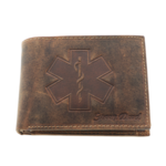 Leather wallet Medicine - Star of Life