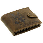 RFID german shepherd natural leather wallet 2