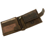 Feel the freedom brown natural leather wallet 4