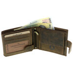 Feel the freedom brown natural leather wallet 8