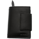 Black Leather Wallet for Women
