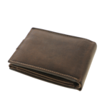 Brown leather wallet cat RFID 3