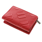 Portofel rosu damă Scala Luxury Collection piele naturală 13 cm 3