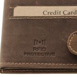 Portofel Sportiv Haltere din Piele Naturală Maro – Personalizat, Elegant și cu Protecție RFID 7