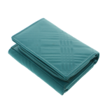 Portofel turcoaz damă Scala Luxury Collection piele naturală 13 cm 2
