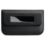 Black Business Card Holder Rounded 3