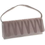 Gray satin gala purse 1