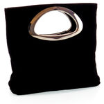 Black Suede Leather Purse 4