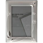 Silver Photo Frame 10x15 with Flowers 2