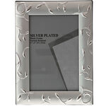 Silver Photo Frame 10x15 Leaves 2