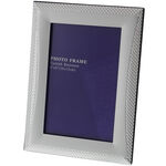 Silver Photo Frame 10x15cm with Squares 2