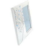 Blue tree of life silver plated photo frame 25cm 3