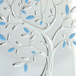 Blue tree of life silver plated photo frame 25cm 7