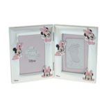 Silver photo frame with Baby Minnie Mouse print 1