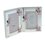 Silver photo frame with Baby Minnie Mouse print 2