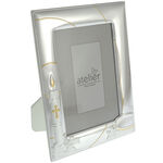 Silver Plated Photo Frame with Baptismal Font