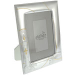 Silver Plated Photo Frame with Baptismal Font 1