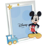 Silver plated photo frame Mickey Mouse train