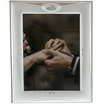 Silver wedding photo frame 25cm 2