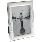 Silver photo frame waves 14x19cm 1