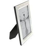 Silver photo frame waves 14x19cm 3