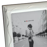 Silver photo frame waves 14x19cm 5