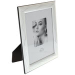 Silver photo frame waves 26x31cm 3