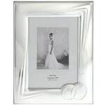 Silver plated photo frame wedding rings 26cm 3