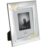 Gold wedding silver photo frame 26cm 1