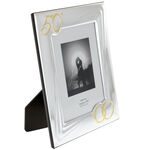 Gold wedding silver photo frame 26cm 4