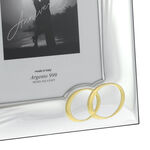 Gold wedding silver photo frame 26cm 8