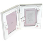 Photo frame with pink bear print kit 19cm