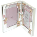 Photo frame with pink teddy bear molding kit 19cm 5