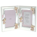 Photo frame with pink teddy bear molding kit 19cm 2