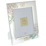 Rose gold wedding photo frame 33cm 1