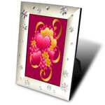 Silver plated photo frame 4x6in 3