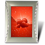 Silver plated photo frame 5x7in 4