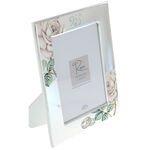 Silver wedding roses photo frame 26cm 3