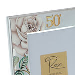 Gold wedding photo frame roses 19cm 5