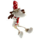 Reindeer with high hat and scarf 4