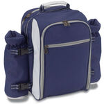 Picnic set in blue polyester backpack 2