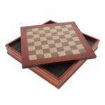 Elegant chess 28cm wooden box and metal parts 10