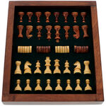 Elegant magnetic wooden chess 7